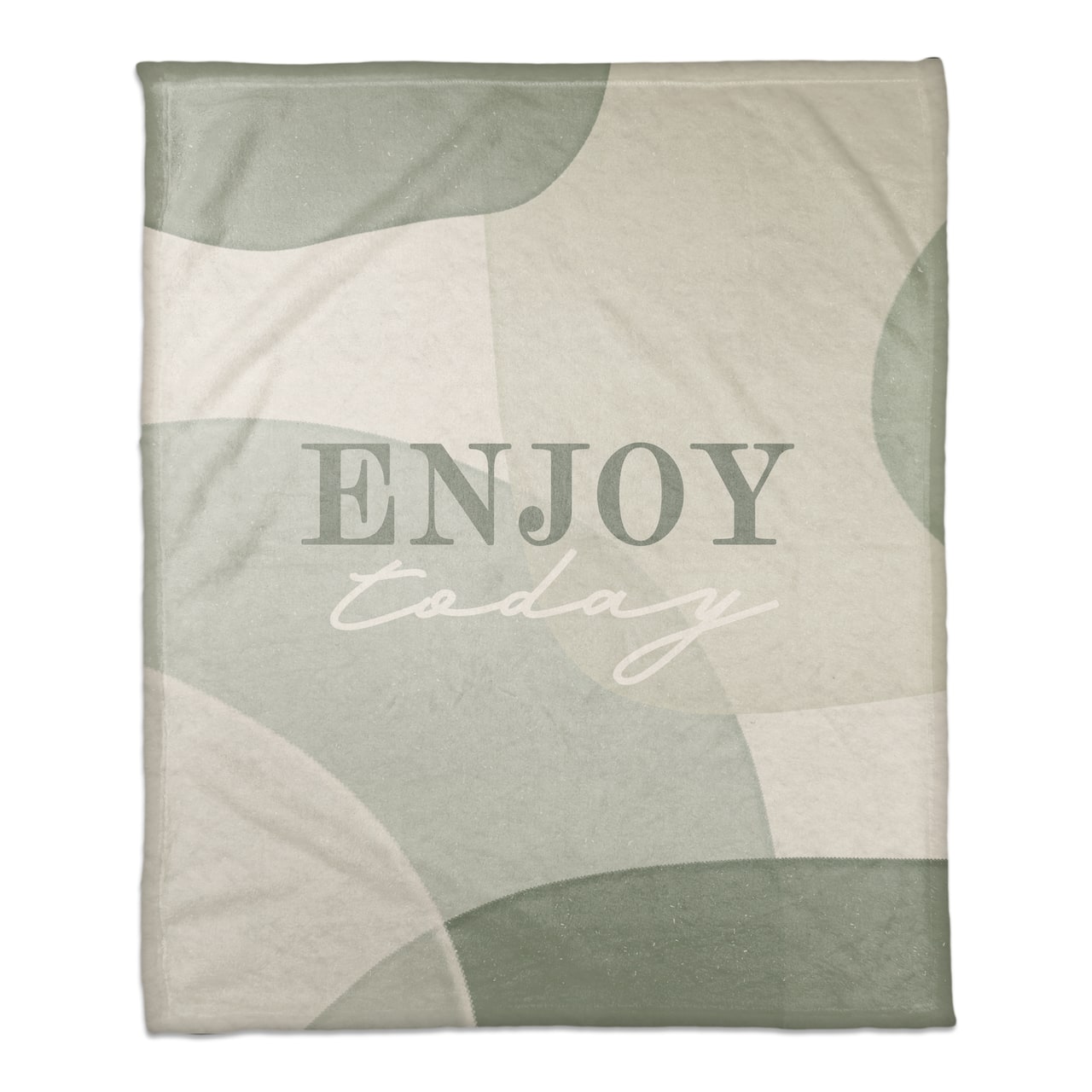 50" x 60" Enjoy Today Coral Fleece Throw Blanket